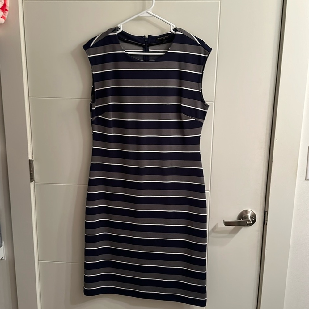 Navy and olive green Banana Republic dress